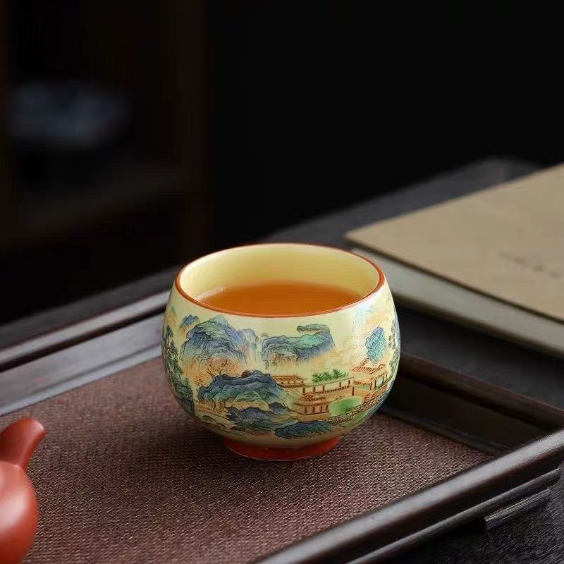 Landscape Ceramic Teacup
