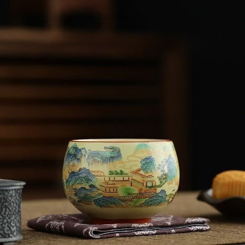 Landscape Ceramic Teacup